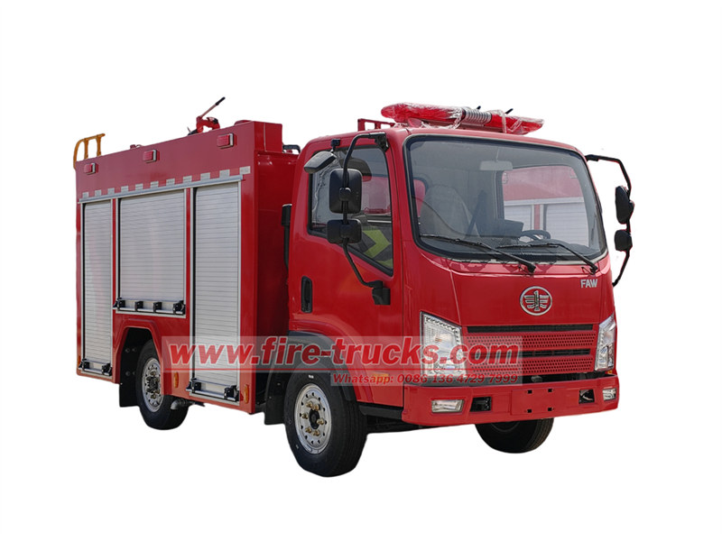 FAW 3000L tanker fire truck