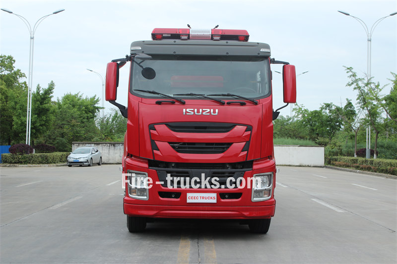 isuzu heavy dry powder fire fighting truck
