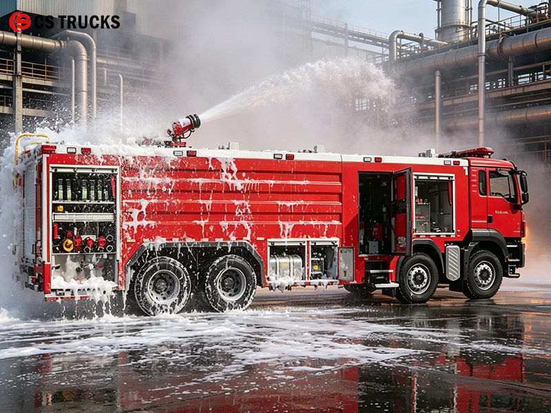 SITRAK 8×4 6500L Wildland Foam Fire Truck