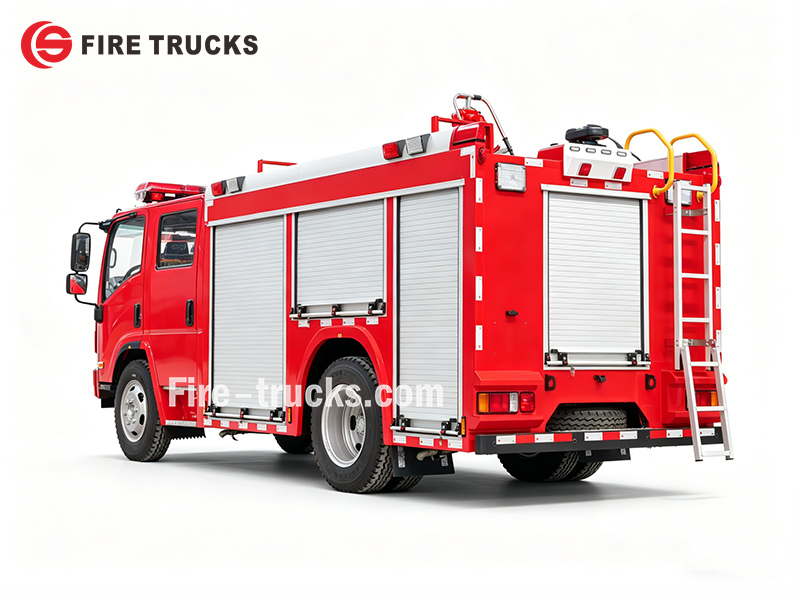 ISUZU NPR 3500L Water Foam Truck For Oil Depot