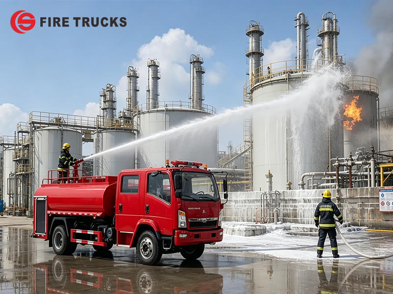 HOWO 140HP emergency fire rescue vehicle for oil refinery Philippines HOWO 140HP emergency fire rescue vehicle for oil refinery Philippines