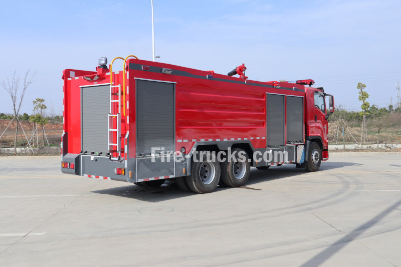 Isuzu Philippines 6x4 Heavy Duty Dry Powder Foam Fire Truck 