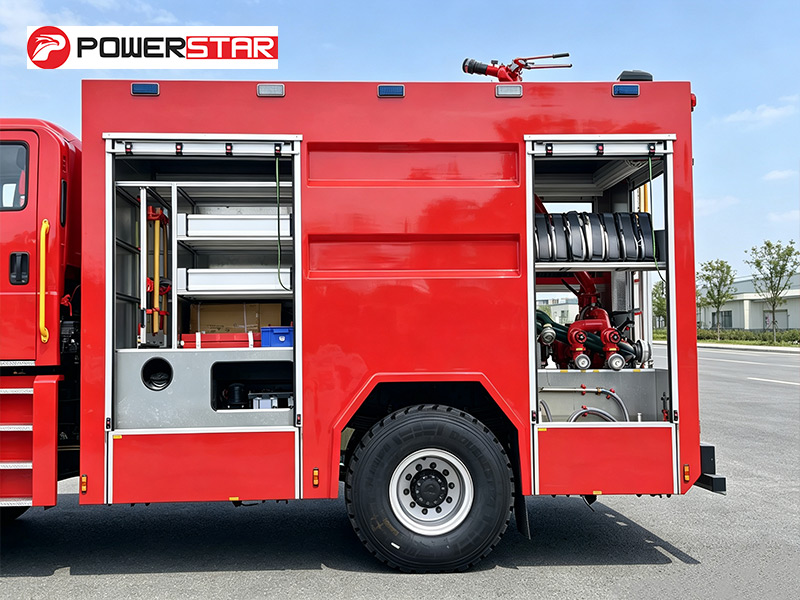 Foam fire fighting vehicle firefighting equipment