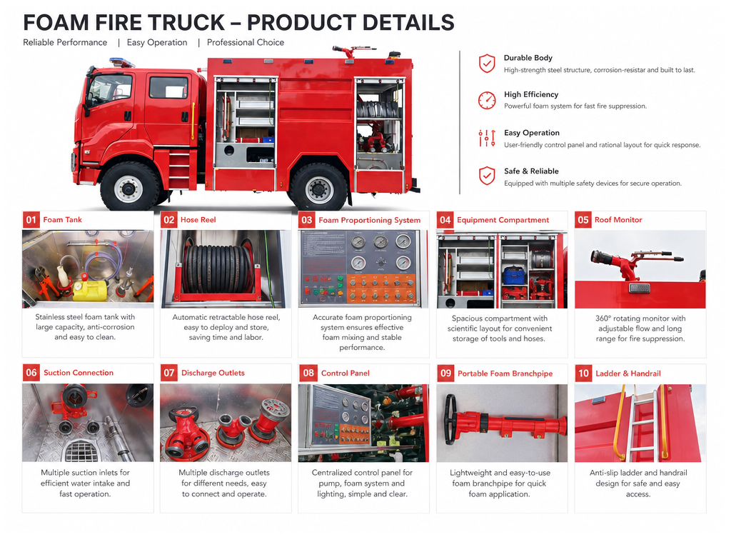 ISUZU GIGA 4x4 Official Fire Fighting Vehicle for Albania Industrial Fire