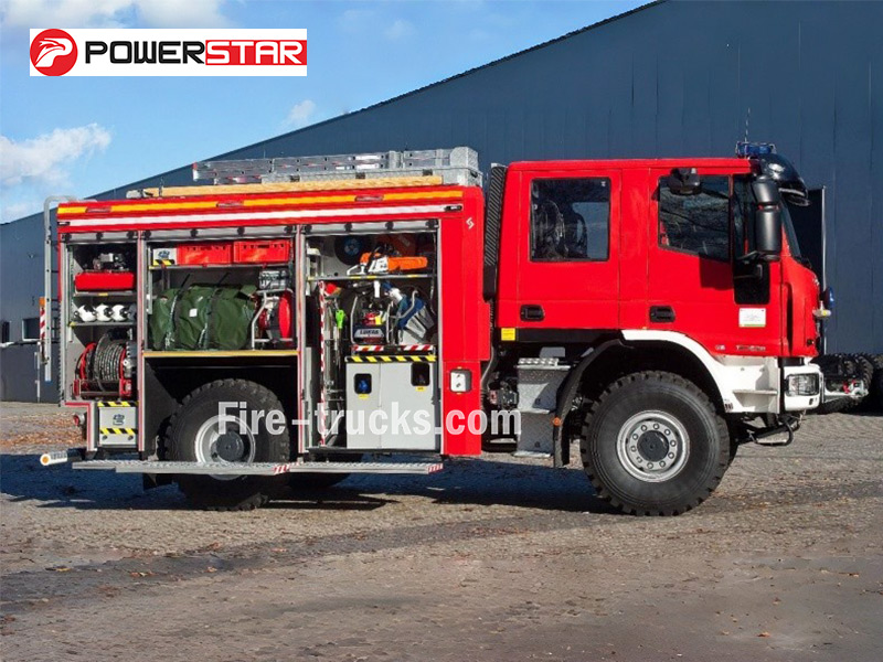 IVECO ML 150E24WS 4x4 Industrial Foam Fire Truck 3850L Water Foam 240HP Diesel for Mongolia Pharmaceutical Plant Fire Emergency