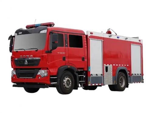 Sinotruk 6 cbm CAFS fire rescue truck