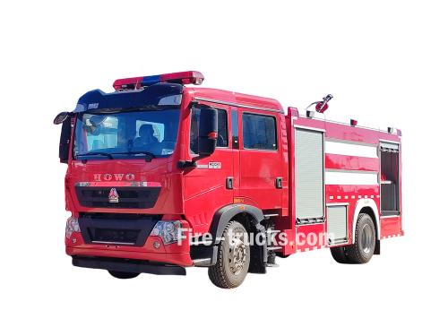 HOWO TX 4x2 foam water fire truck