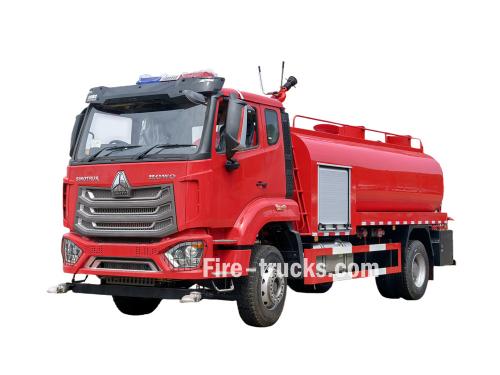 HOWO NX RHD 7500L fire sprinkler truck