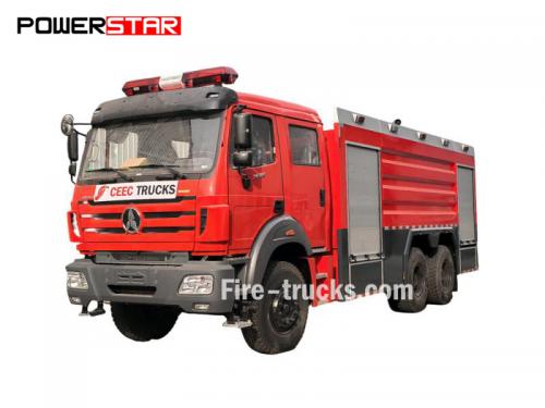 BEIBEN 6x4 12000L foam water fire truck