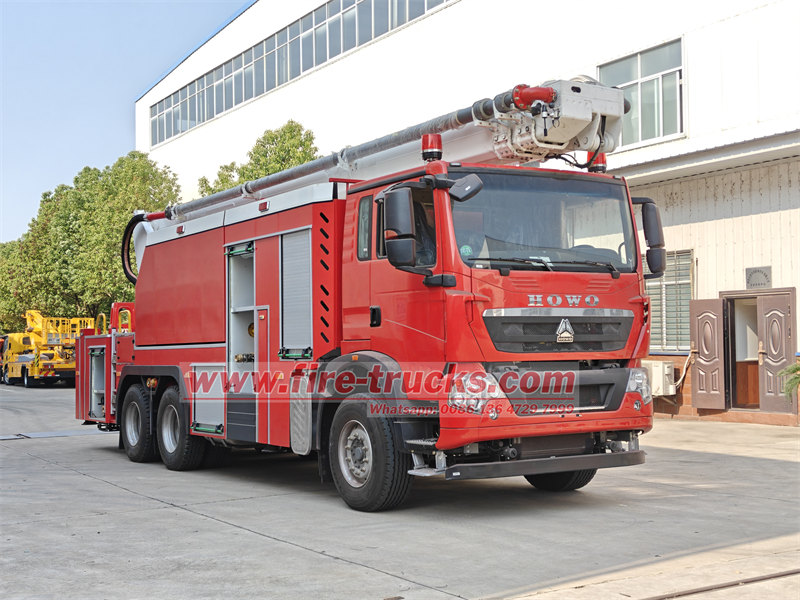 HOWO給水塔消防車：構造と用途