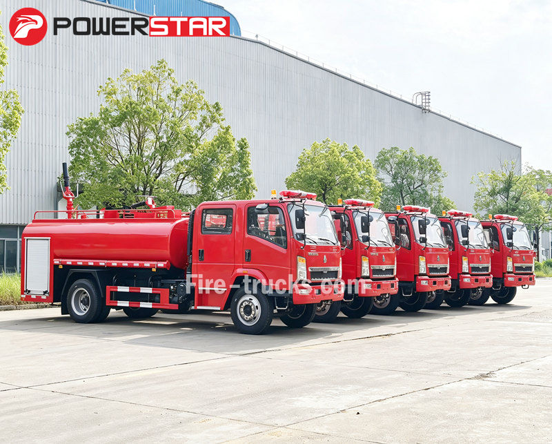 HOWO 6cbm Emergency Foam Fire Rescue Truck